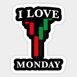 I Love Monday Sticker